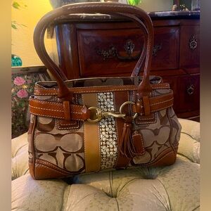 Coach Leather & Canvas Purse